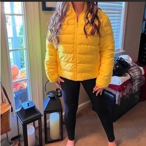Nordstrom Yellow Puffer Coat New With Tags